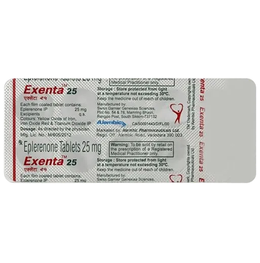 exenta 25mg tablet 10's